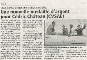 Nouvelle médaille pour Cédric Chateau